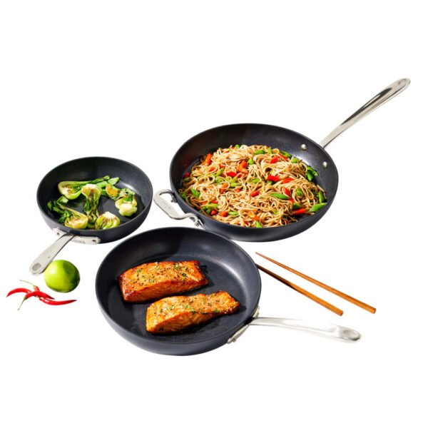 All-Clad Hard-Anodized Fry Pan 3-piece Set