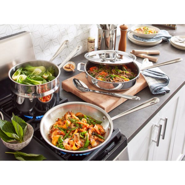 All-Clad d3 12-piece Stainless Steel Cookware Set