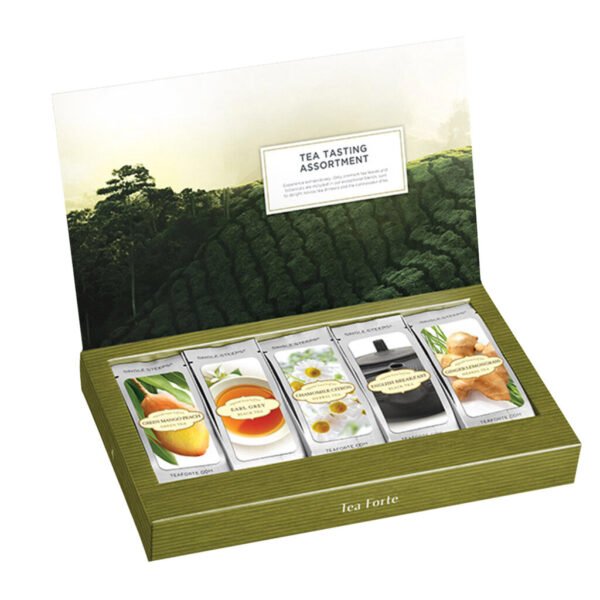 Tea Forté Single Steeps Tea Tasting & World of Tea, 2-pack
