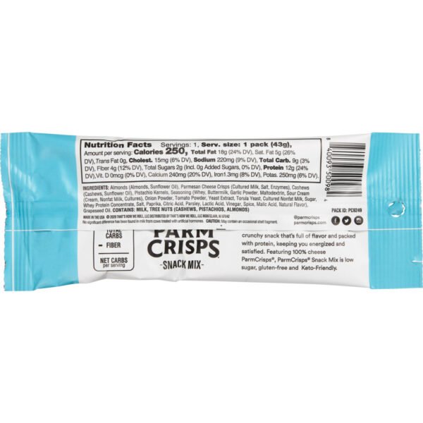 ParmCrisps Snack Mix, Ranch, 1.50 oz, 12-count