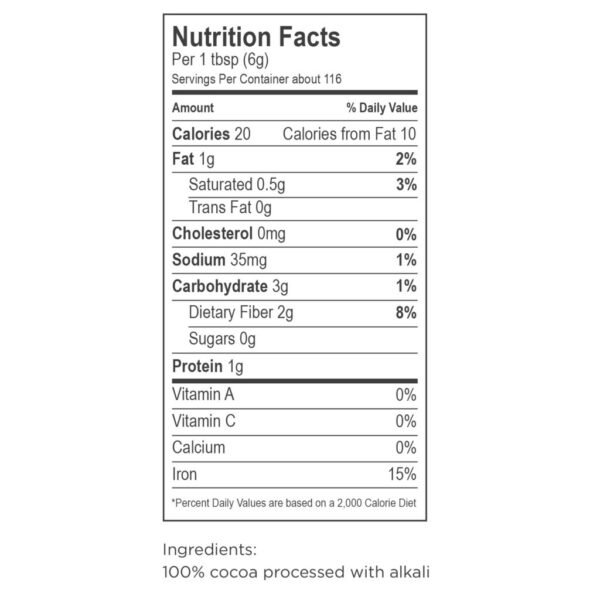 Rodelle, Gourmet Baking Cocoa Powder, 25 oz