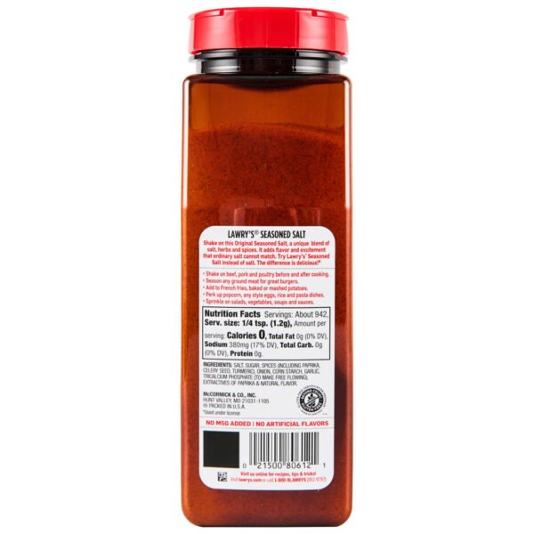Lawry's, Seasoned Salt, 40 oz