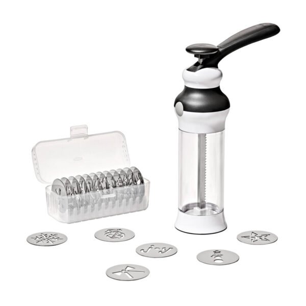 OXO Soft Works Cookie Press with 18 Cookie Disks