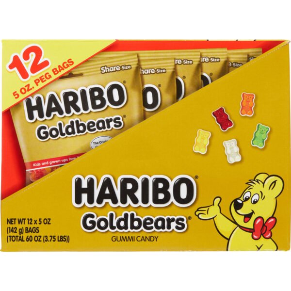 Haribo Goldbears Gummi Candy, 5 oz, 12-count